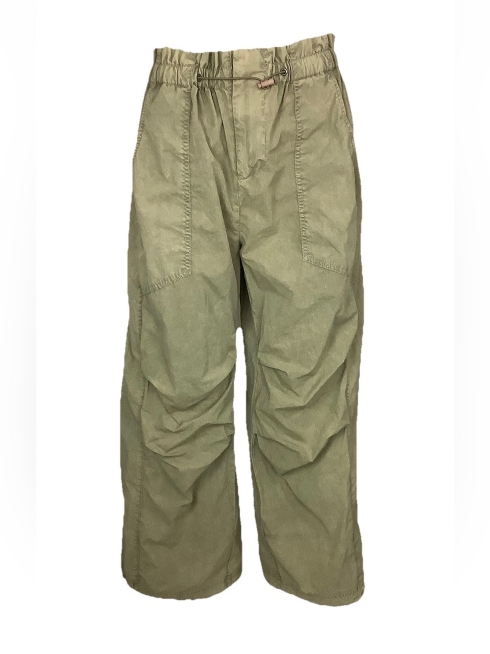 Urban Outfitters Women's Sz XS Cargo Wide Leg Gorpcore Khaki Nylon Pants